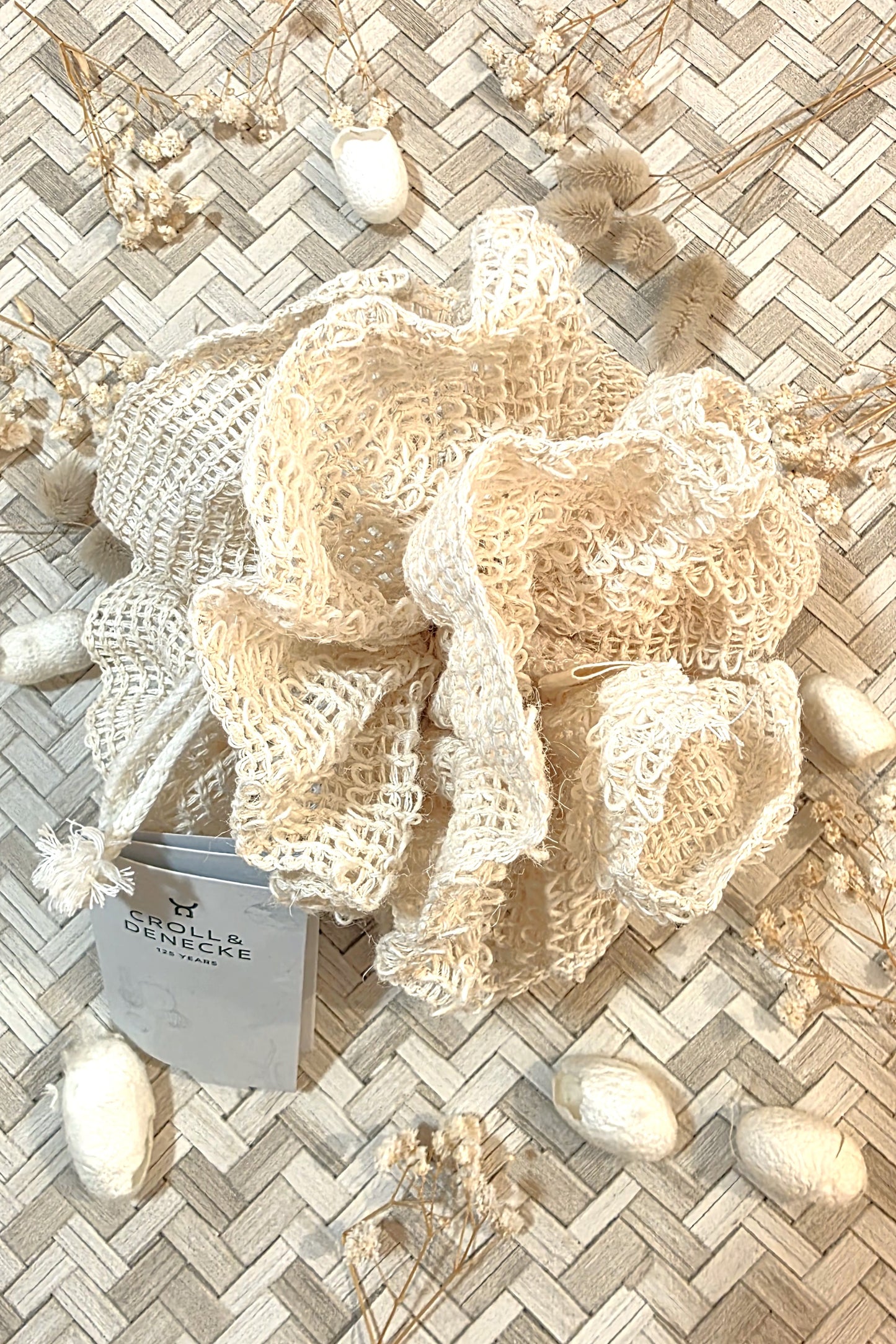 Fleur de douche en sisal