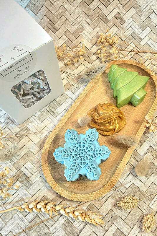 Lot de savons de Noël